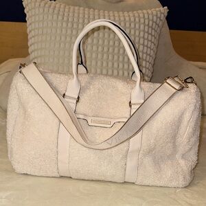 Victoria's Secret Cream Travel Bag